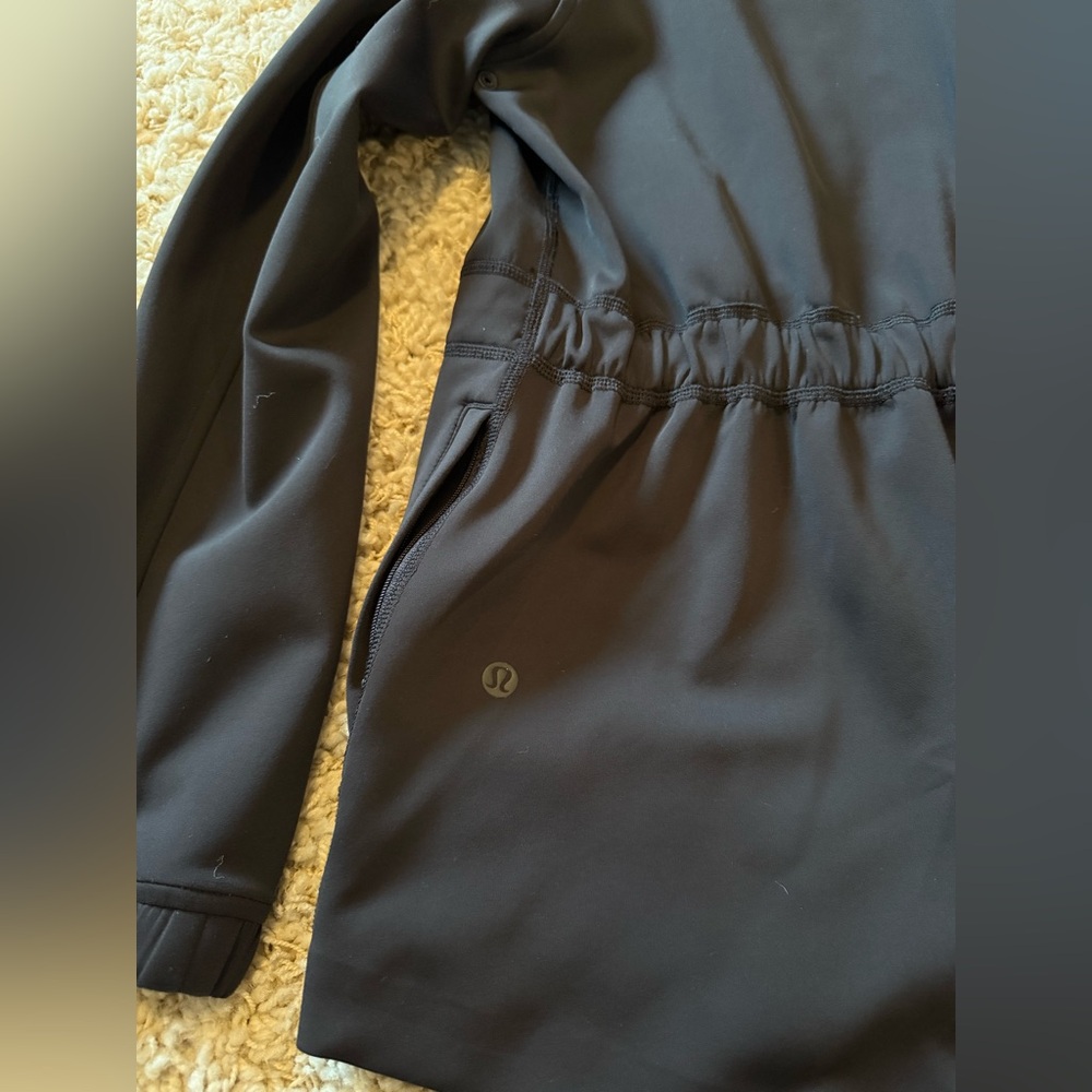 Lululemon Black Jacket Drawstring Cinch Waist - image 4
